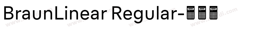 BraunLinear Regular字体转换